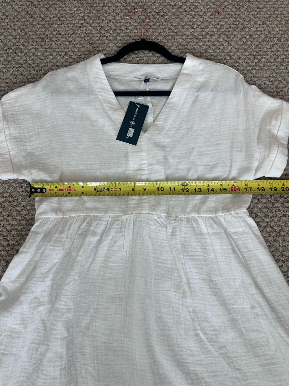 NWT Michelle McDowell Harper dress in white size M - Picture 6 of 6